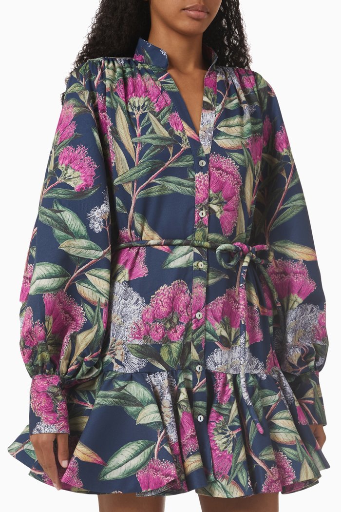 

La Selva Dress in Crepe, Multicolour