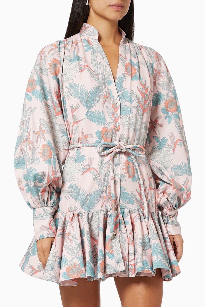 

La Selva Dress in Crepe, Pink