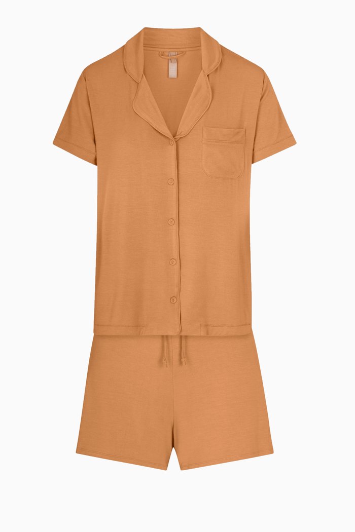 

Short Sleeve Sleep Set, Brown