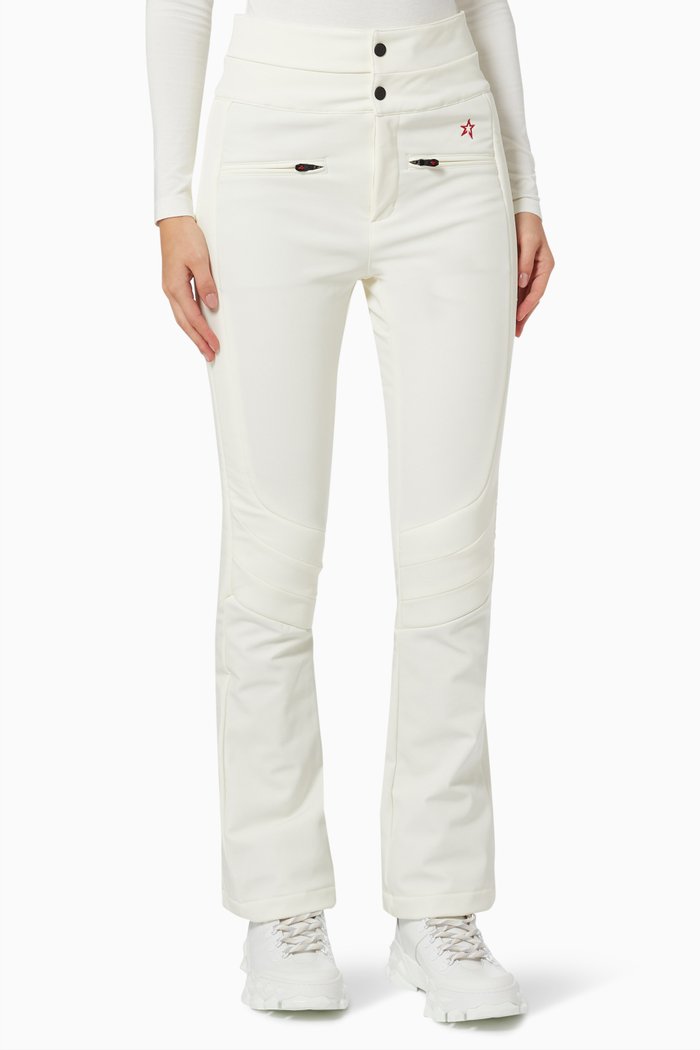 

Aurora High Waist Flare Pants in Toray Dermizax™, White