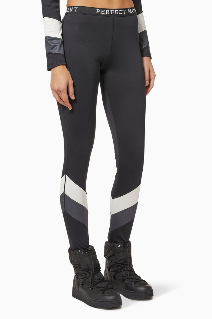 

Chevron Base Layer Leggings, Black