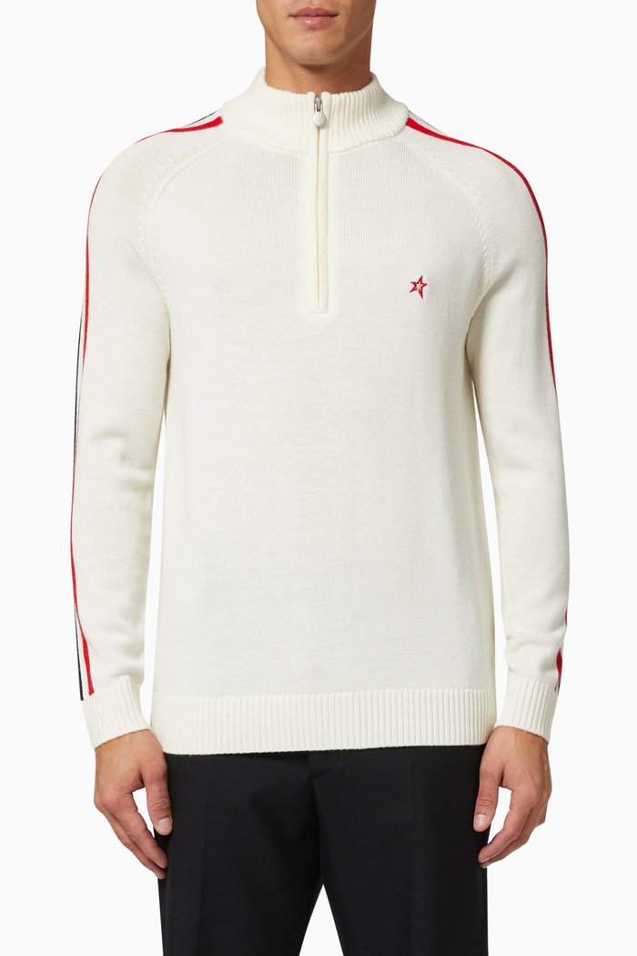 

La Tour IV Sweater in Merino Wool Knit, White