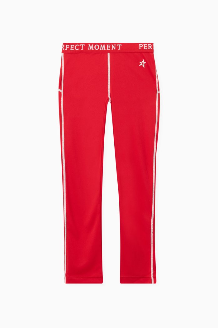 

Thermal Half Zip Pants, Red
