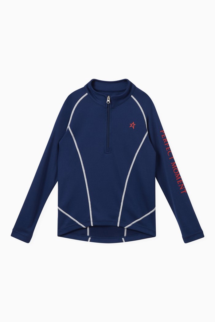 

Thermal Half Zip Jacket, Blue
