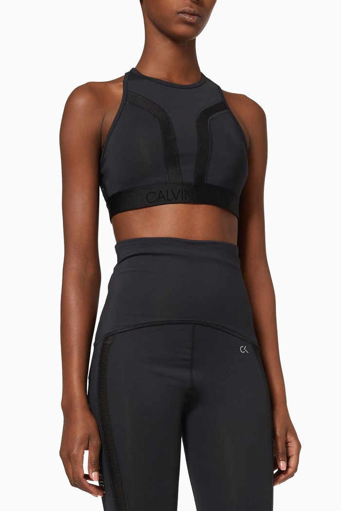 

Medium Impact Sports Bra in Technical Stretch Blend, Black