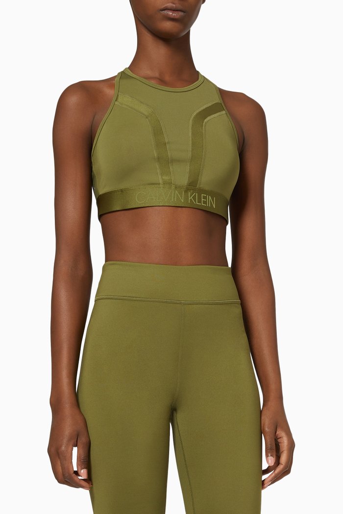 

Medium Impact Sports Bra in Technical Stretch Blend, Green