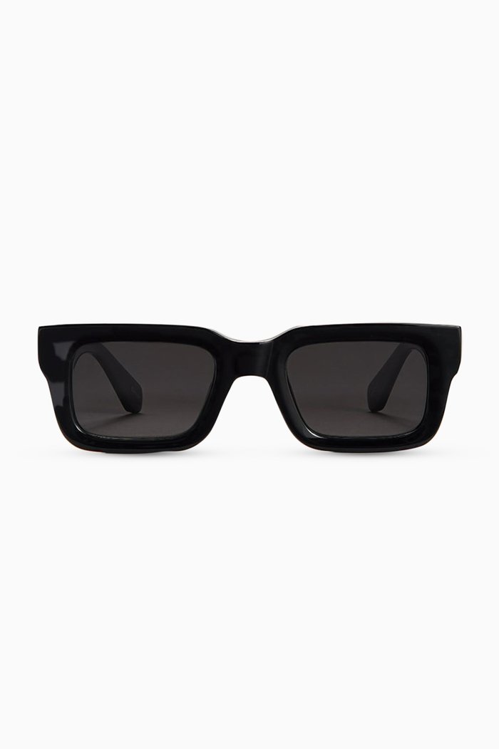 

05 Semi-rectangular Sunglasses, Black