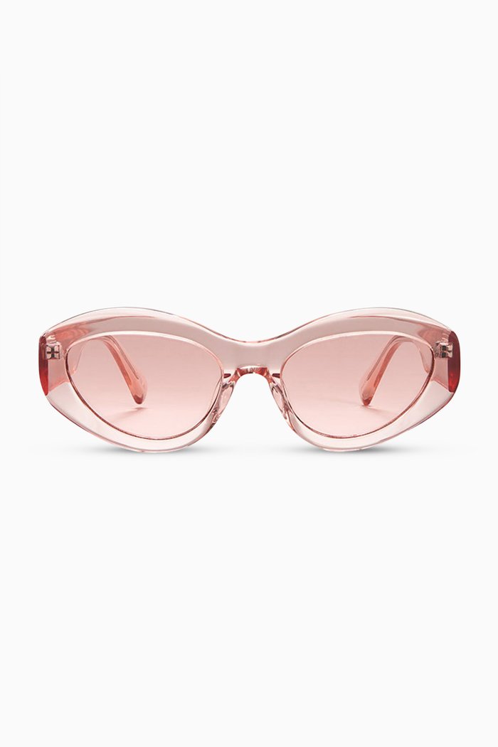 

09 Oval Cat-eye Sunglasses, Pink