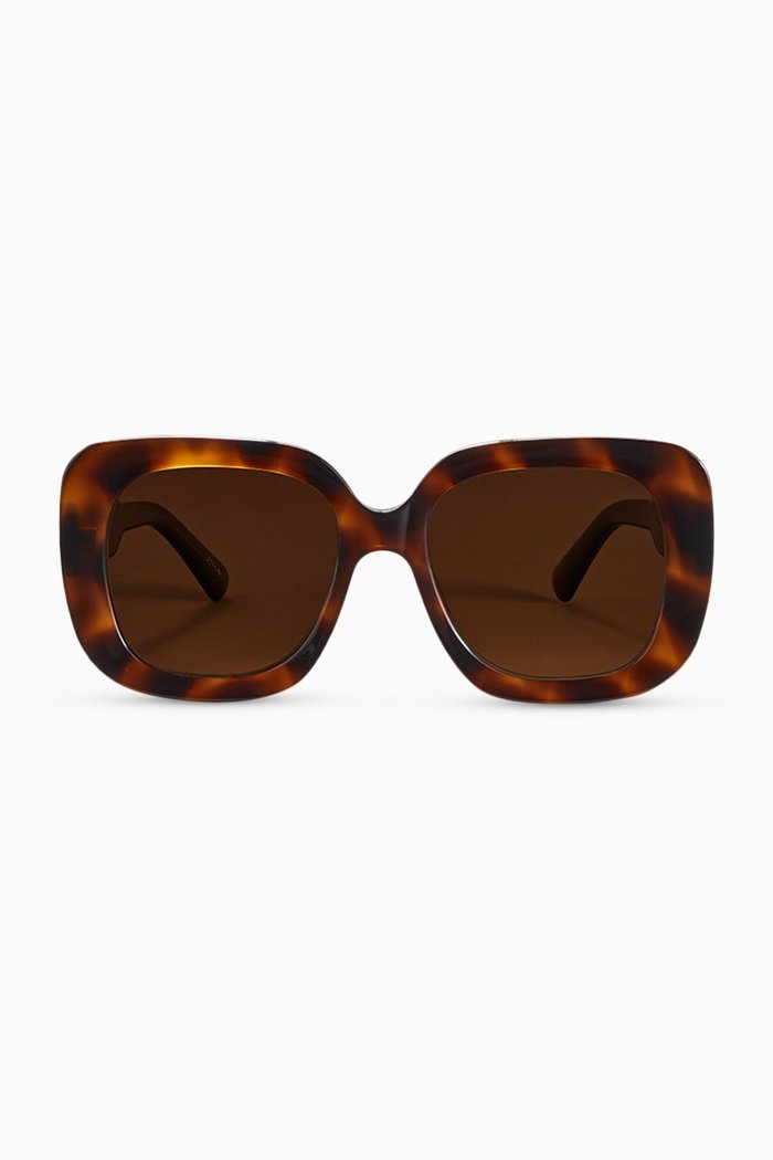 

10 Oversized Square Sunglasses, Brown