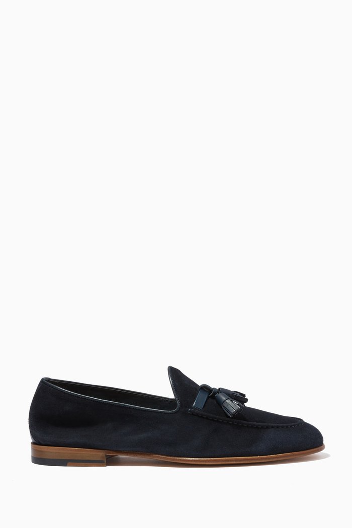

Alberto Loafers in Suede, Blue