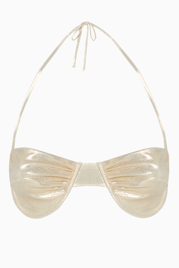 

Barbados Bikini Top, Gold