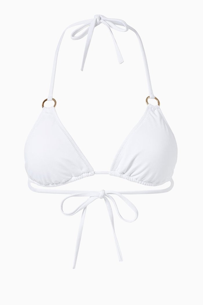

St Barts Bikini Top, White