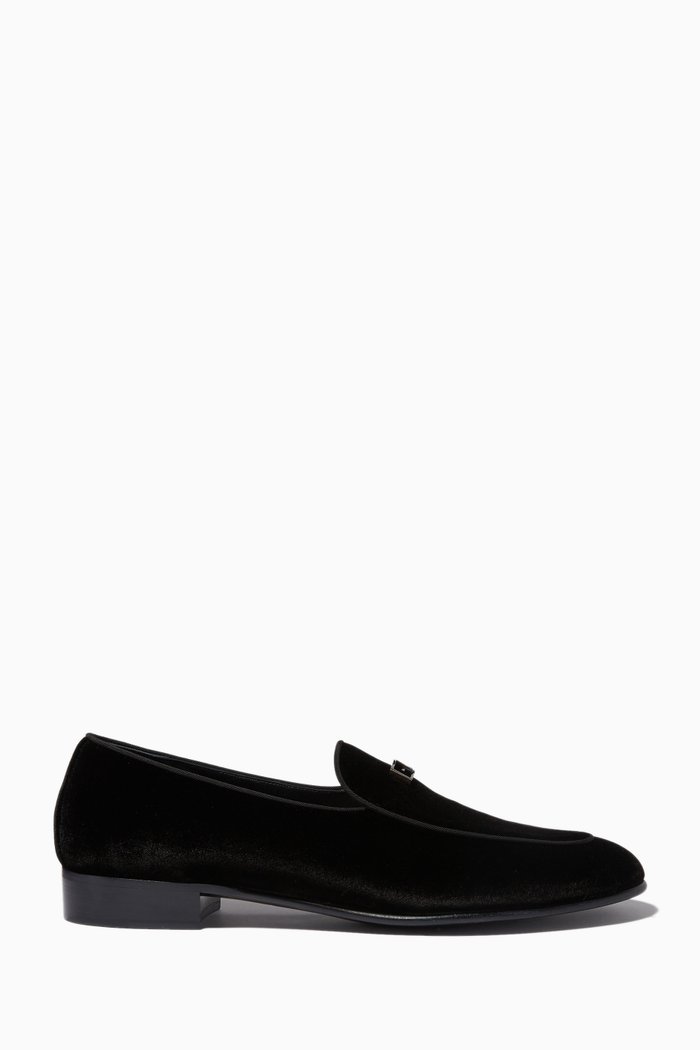 

Rudolph Loafers in Velvet, Black