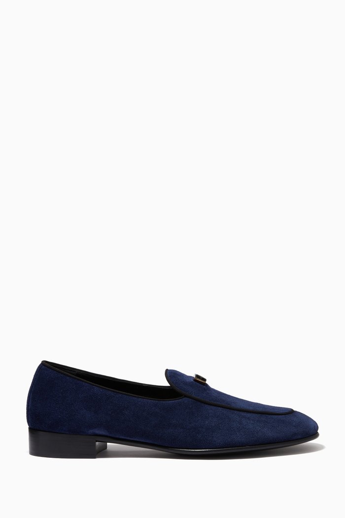 

Rudolph Loafers in Velvet, Blue