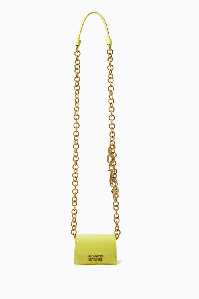 

Charms Mini Crossbody Bag in PU, Green