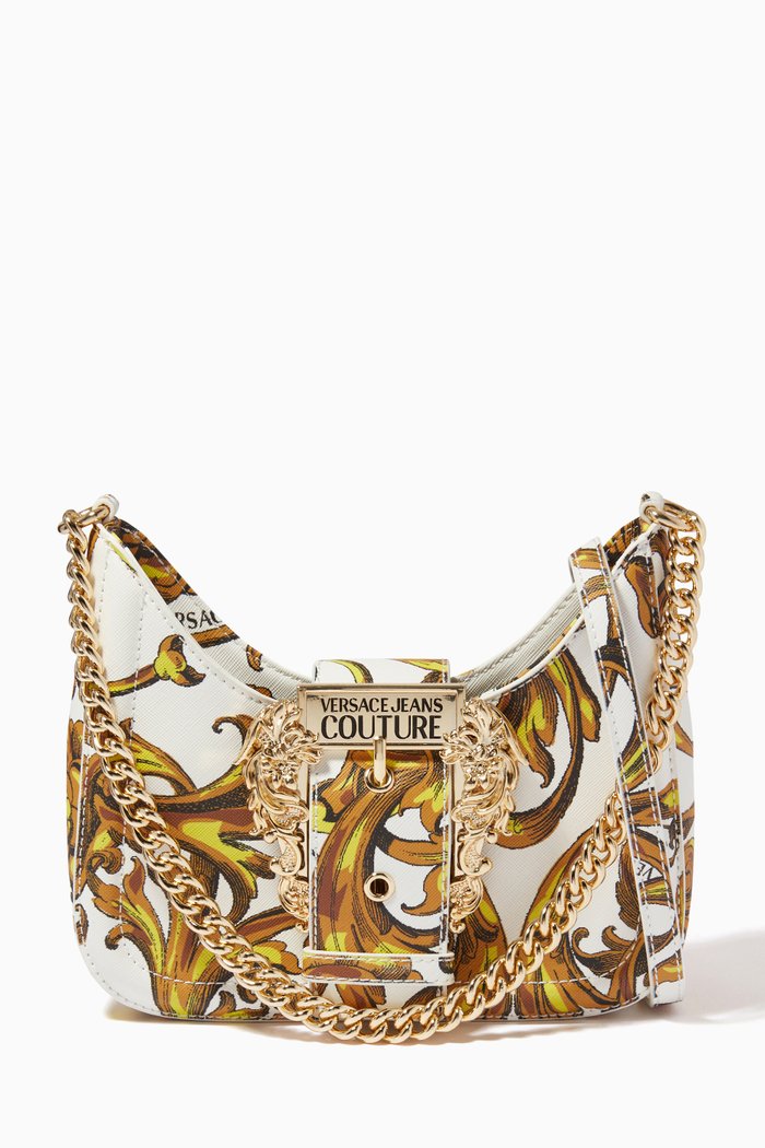 

Couture 01 Crossbody Bag in Regalia Baroque Print PU, White