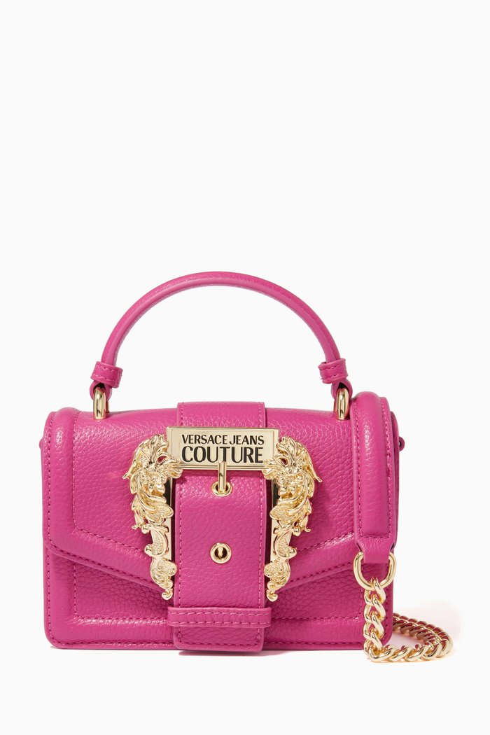 

Couture 01 Disco Crossbody Bag in Faux Leather, Pink