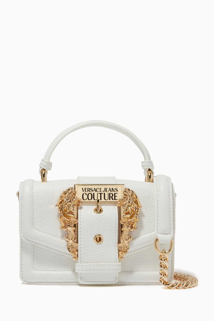 

Couture 01 Disco Crossbody Bag in Faux Leather, White