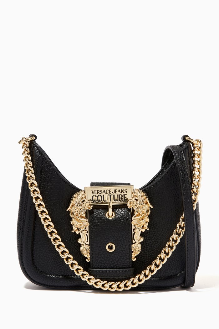 

Couture 01 Crossbody Bag in Faux Leather, Black