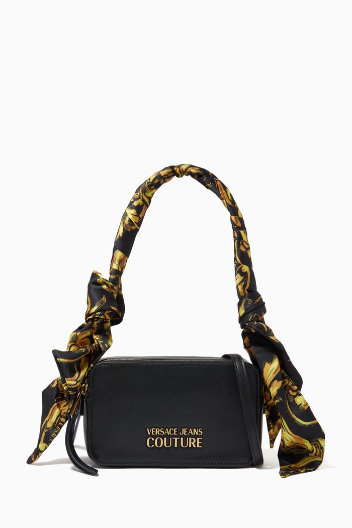 

Thelma Camera Bag in Faux Leather, Black