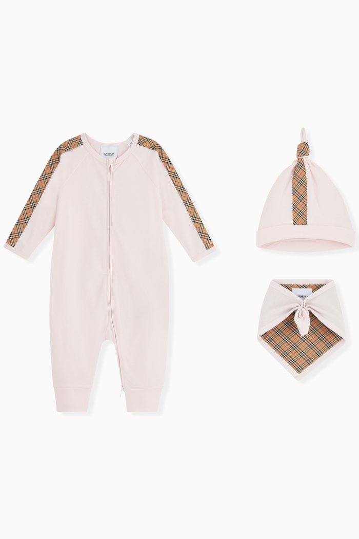 

Check Trim Gift Set, Pink