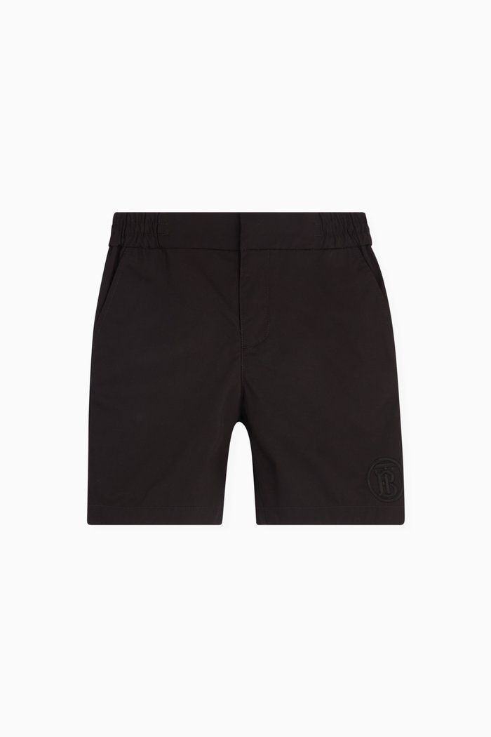 Leonard Shorts in Cotton, Black