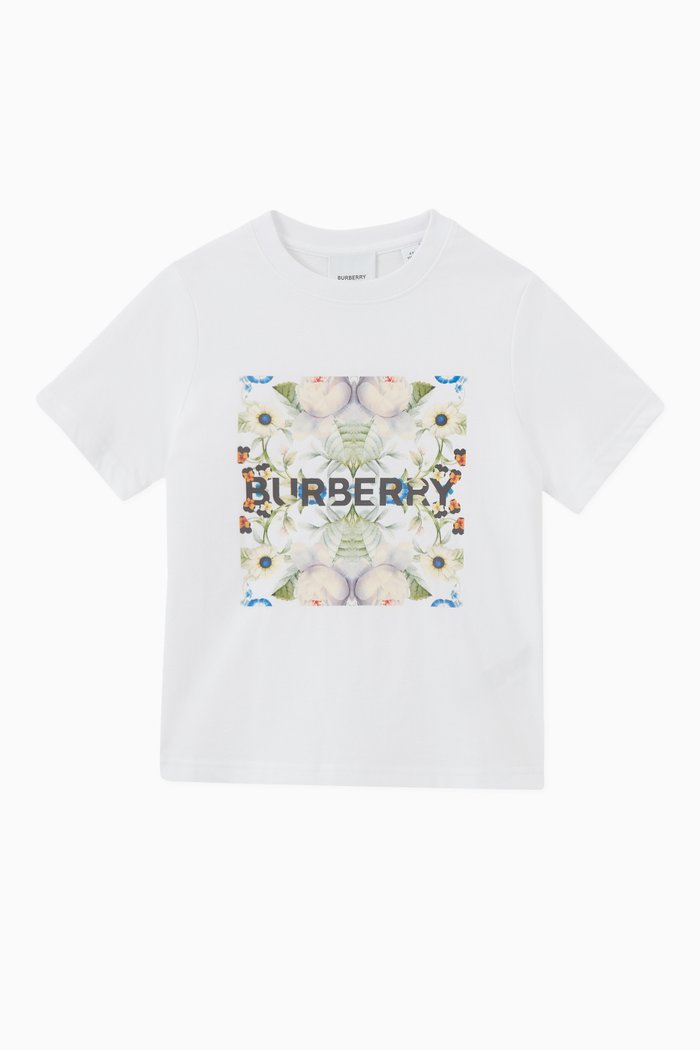 

Montage Print T-shirt in Cotton Jersey, White