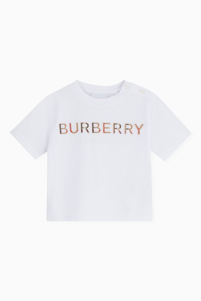 

Logo Embroidered T-shirt in Cotton, White