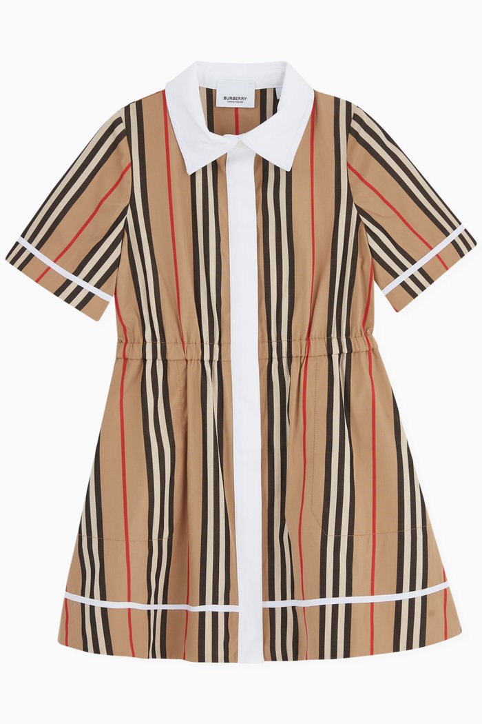 

Alexandra Icon Stripe Dress in Cotton, Neutral
