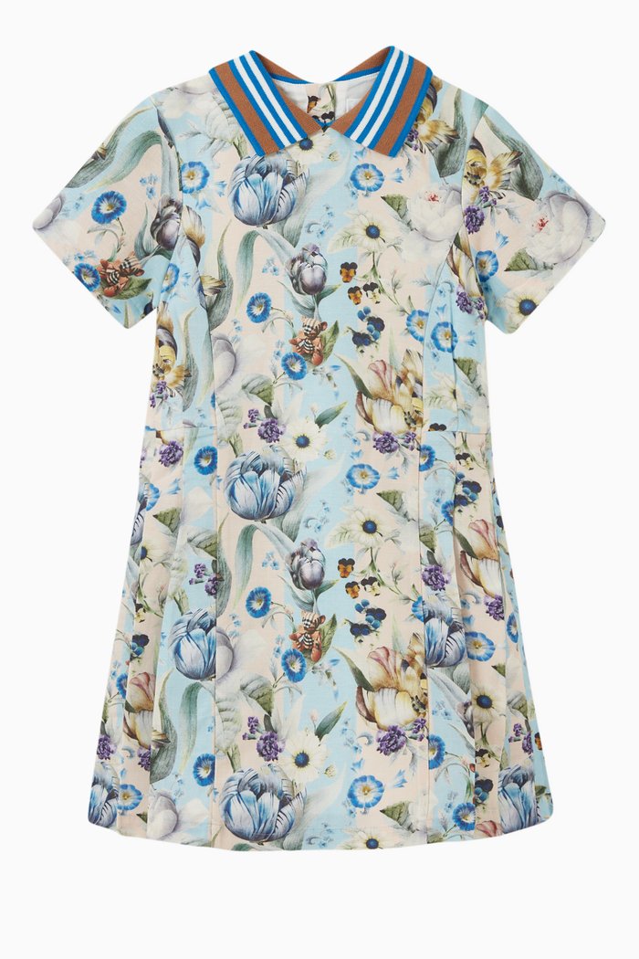 

Filippa Floral Print Dress in Linen, Neutral