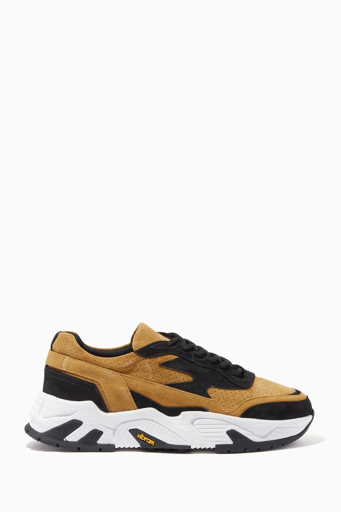 

The Hollen Sneakers in Leather, Black