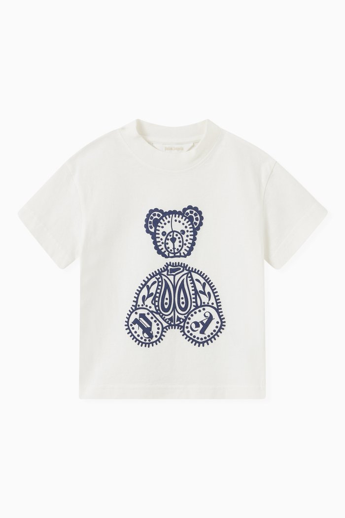 

Paisley Bear T-shirt in Cotton, White