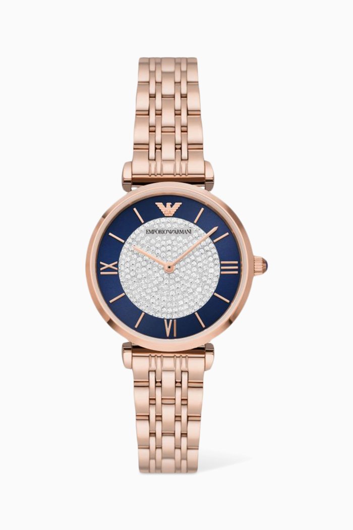 

Gianni Quartz Watch, Rose gold