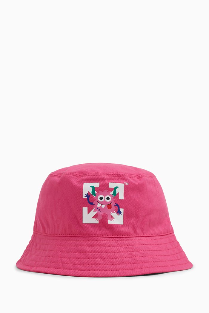 

Monster Logo Bucket Hat, Pink