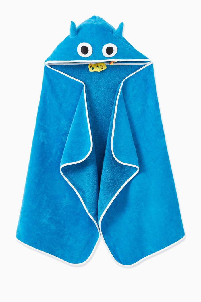 

Monster Poncho Towel, Blue