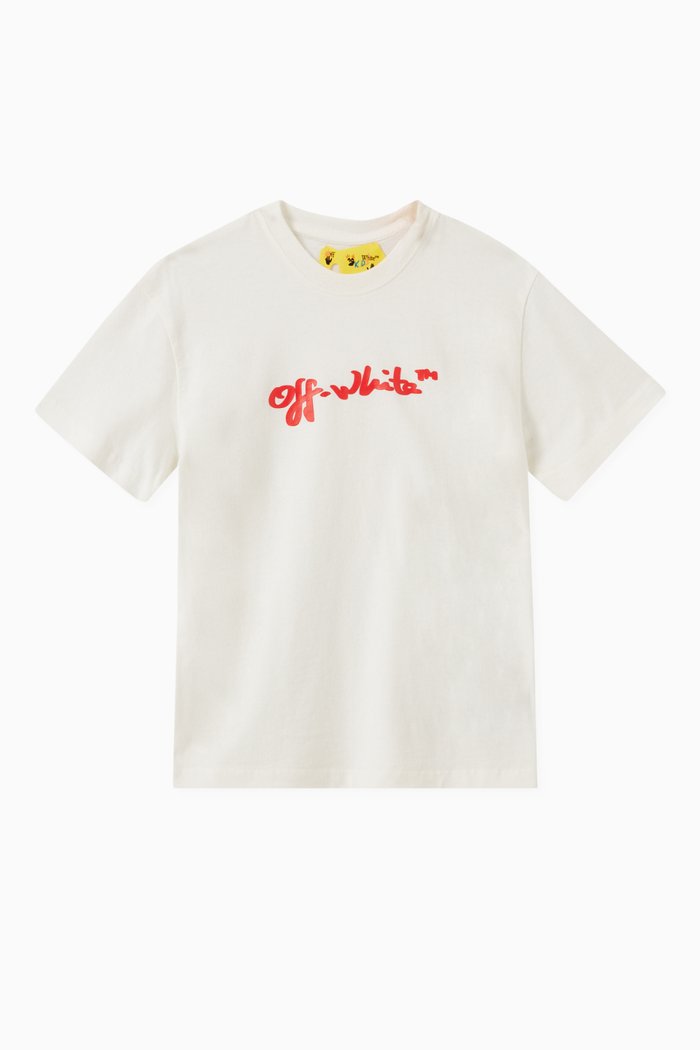 

Script Logo T-shirt in Cotton Jersey, White