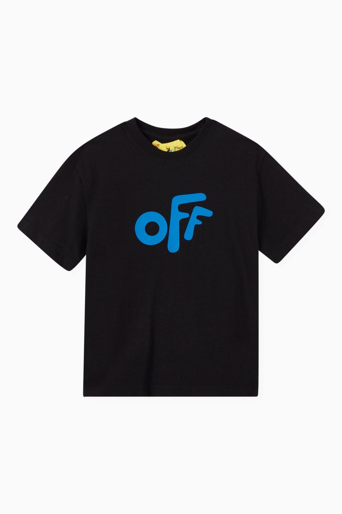 

Rounded Logo T-shirt in Cotton Jersey, Black