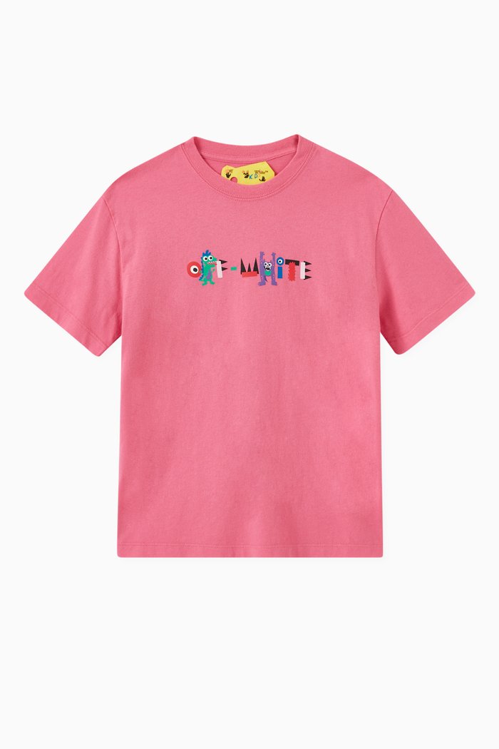 

Logo T-shirt in Cotton, Pink