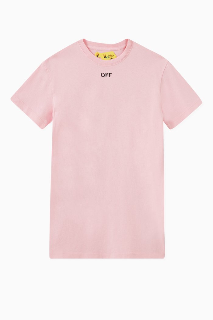 

Off-Stamp T-shirt in Organic Cotton, Pink