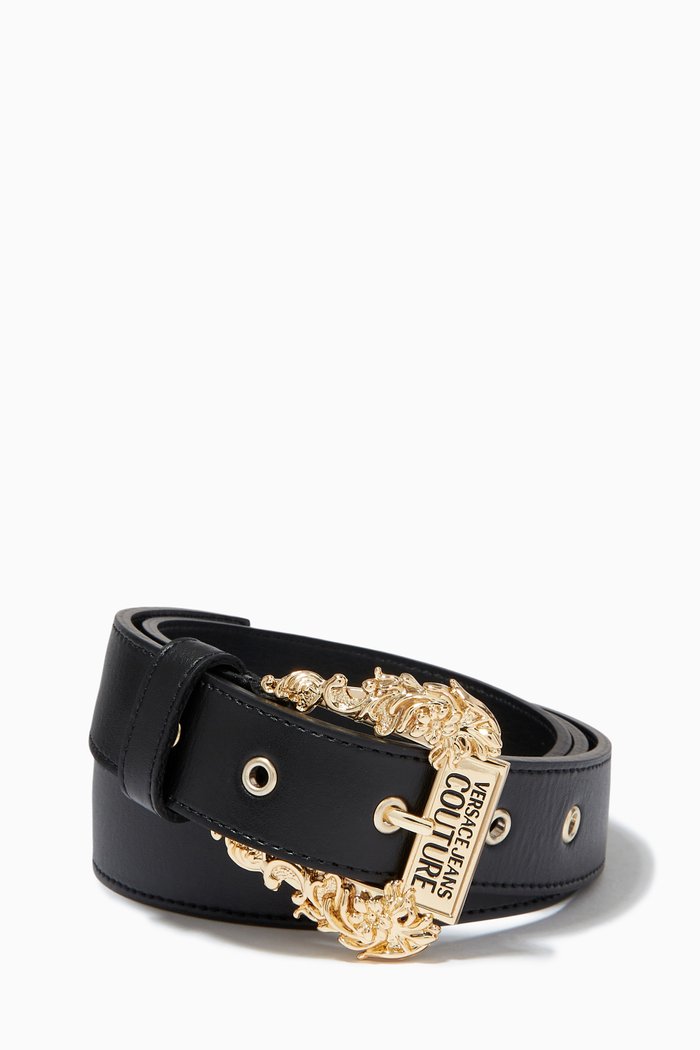 

Couture 1 Belt in Faux Leather, Black