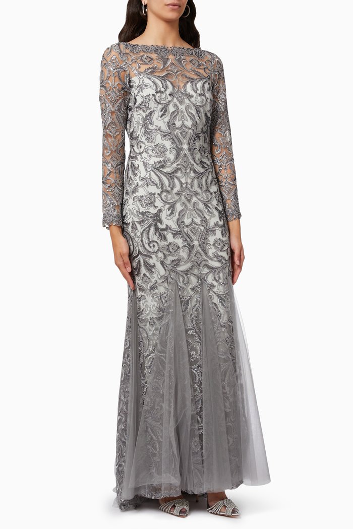 

Lippold Sequin-Embroidered in Tulle, Silver