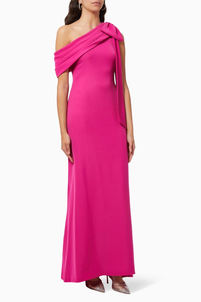 

Cassia One Shoulder Gown, Pink