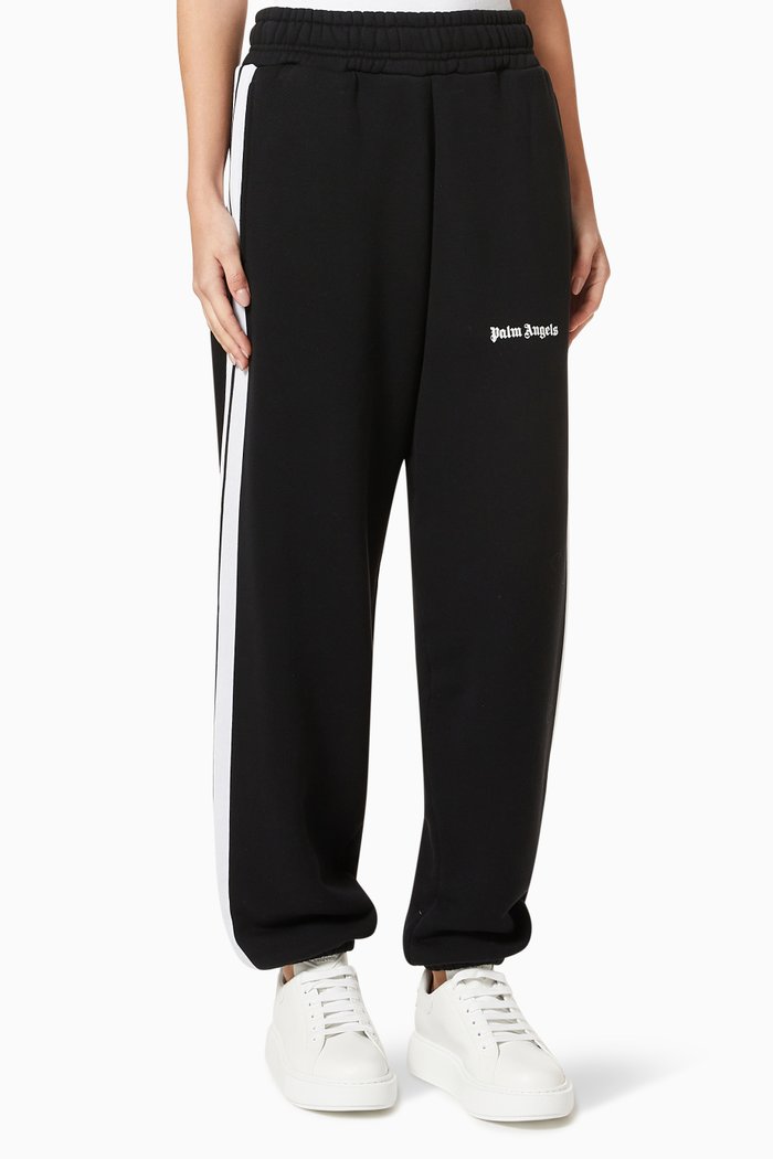 

Track Sweatpants in Cotton Terry, Black