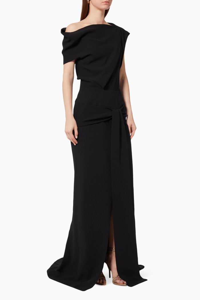 

Pleasure Knot Gown, Black