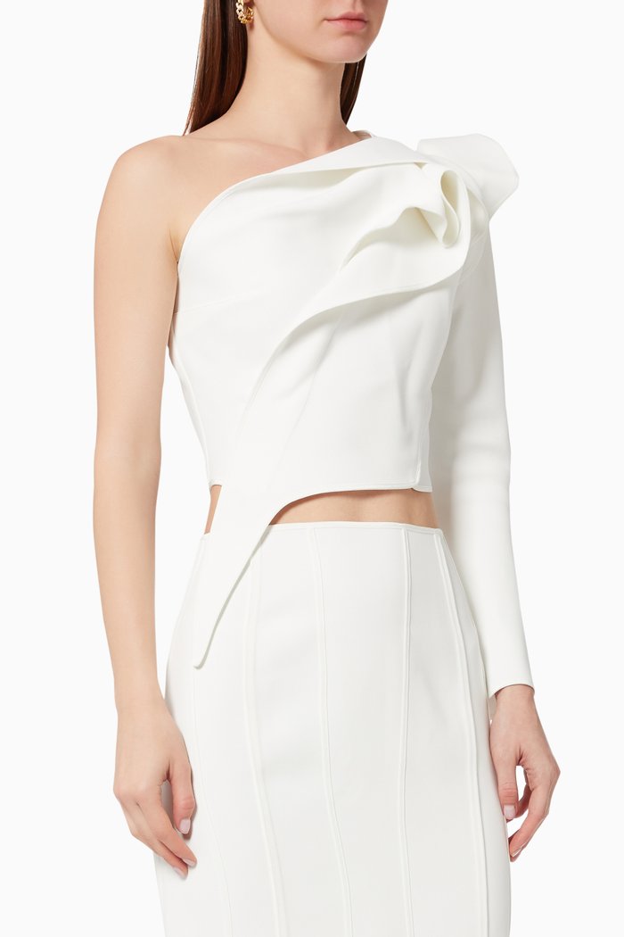 

Tenue Top in Crepe, White