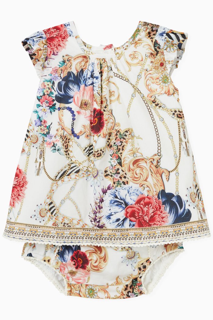 

Floral Print Top & Bloomers Set, Multicolour