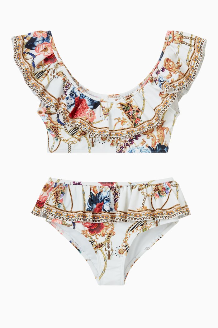 

Frill Bikini in Recycled Nylon, Multicolour