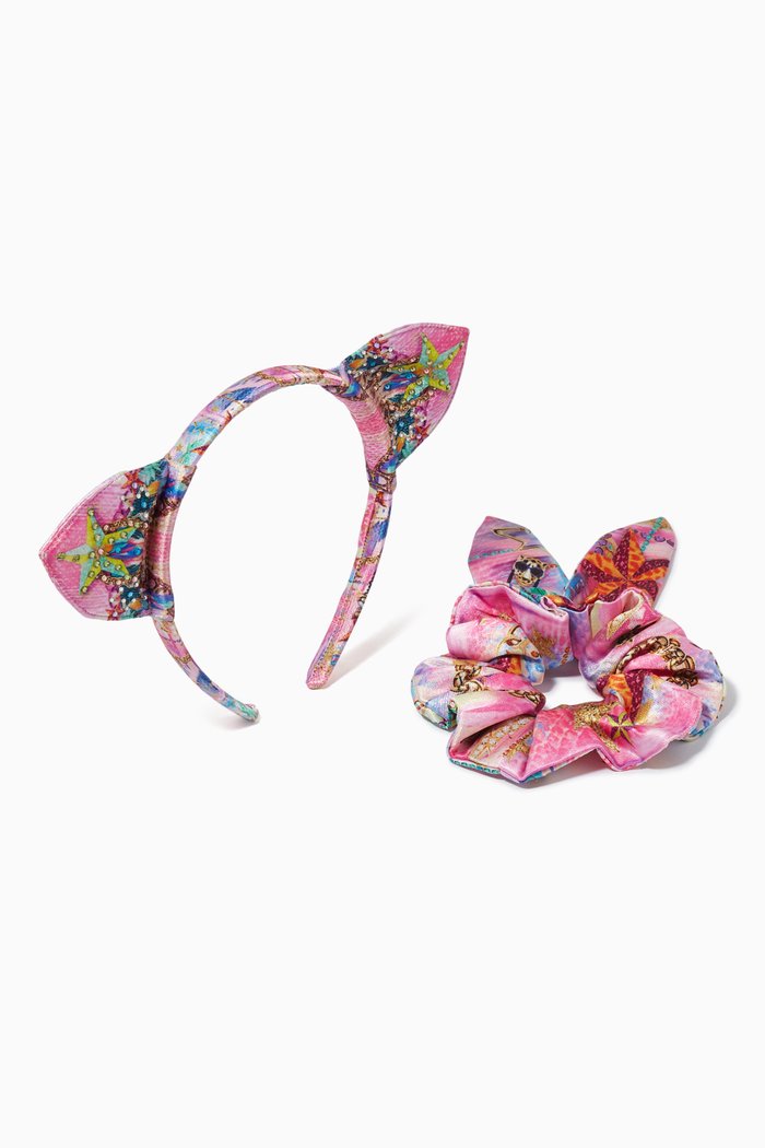 

Cat Ear Headband & Scrunchie Set, Multicolour