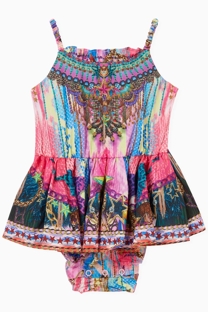 

A Go Glitter Dress in Cotton, Multicolour
