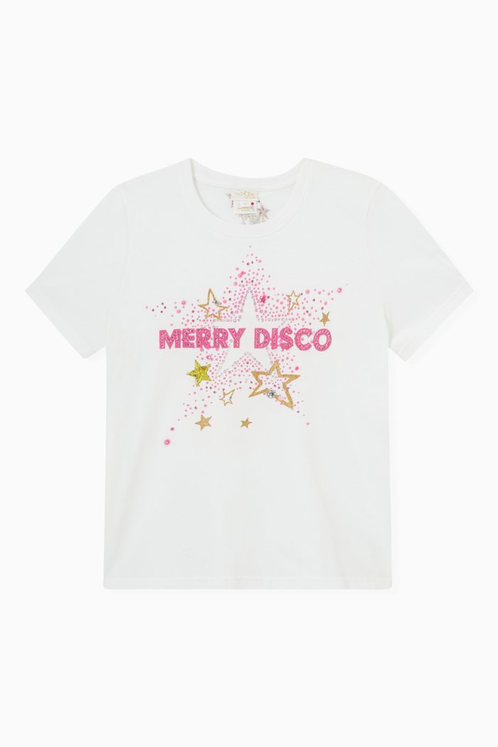

Babys A Go Glitter T-shirt in Cotton, White